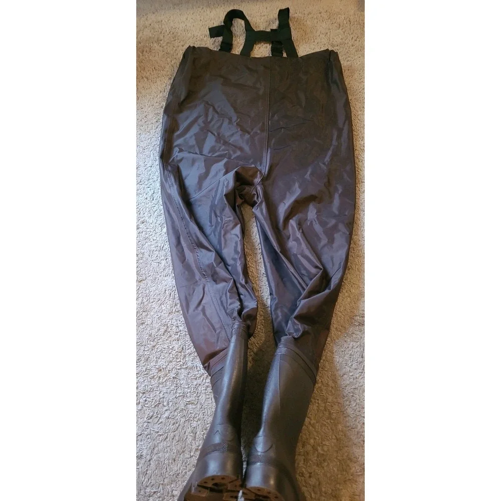 Field & Stream Bootfoot Chest Waders Mens 10 Brown Nylon